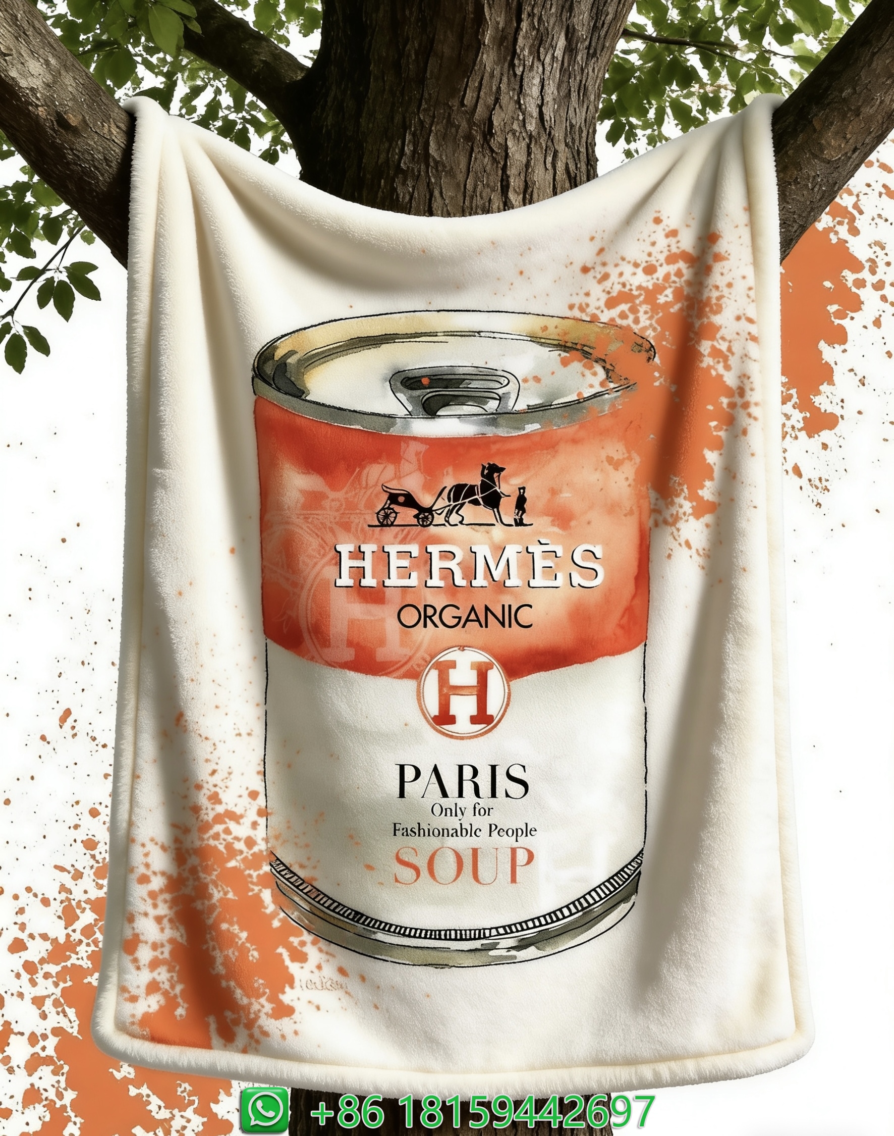 Hermes Throw Blankets